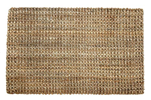 Irongate Classic Jute Solid Handwoven Reversible Ribbed Jute Area Rug, 2' X 3', Natural