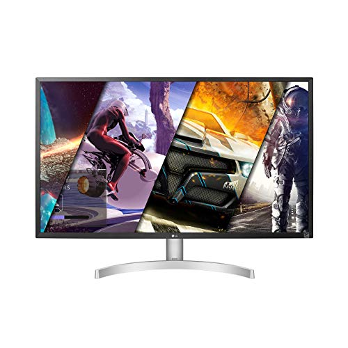 LG 32UL500-W 32 Inch UHD (3840 x 2160) VA Display with AMD FreeSync, DCI-P3 95% Color Gamut and HDR 10 Compatibility, Silver/White (Renewed)