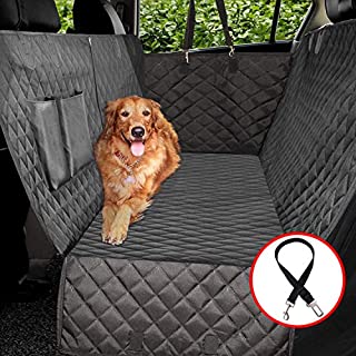 Vailge Dog Car Seat Covers, 100% Waterproof Scratch Proof Nonslip Dog Seat Cover, 600D Heavy Duty seat Cover for Dogs, Dog car Hammock Pet Seat Cover for Back Seat car Trucks SUV