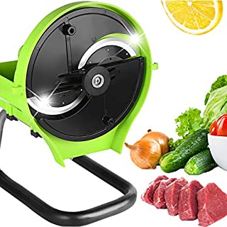 Slicer for Commercial and Kitchen - Multifunction Manual and Automatic Changeable Food Slicer for Cheese Fruit Vegetable onion lemon meat beef jerky (Automatic)