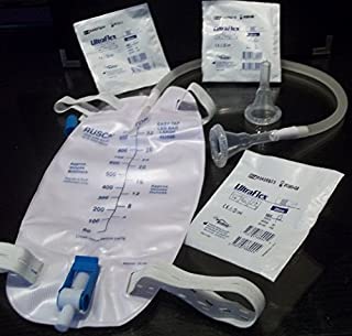 Complete Kit Urinary Incontinence One-Week, 7-Condom Catheters Self-Seal External 29mm (Medium), + Premium Leg Bag 1000ml Tubing, Straps & Fast and Easy Draining. by SPIRIT UltraFlex