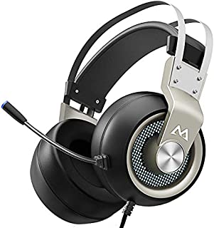 Mpow EG3 Pro Gaming Headset with 3D Surround Sound, PS4 Xbox One Headset with Noise Cancelling Mic, Gaming Chat Headset, Over-Ear Gaming Headphones for PC, Xbox 1, PS4, Nintendo Switch