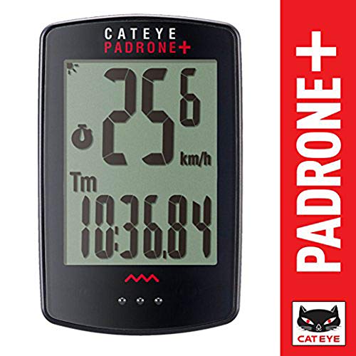 CAT EYE - Padrone Plus Wireless Bike Computer, Black