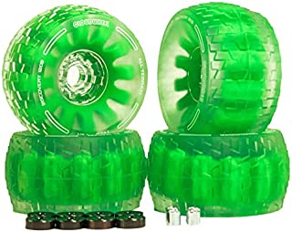 IWONDER Cloud Wheel Discovery 120mm Electric Skateboard Wheels Patented Damping Foam Core All Terrain Off Road 78A Translucent Urethane Longboard Wheels