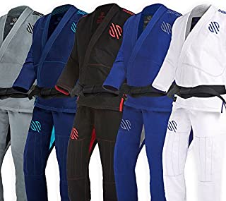 Sanabul Essentials V.2 Ultra Light Pre Shrunk BJJ Jiu Jitsu Gi (A3, White) See Special Sizing Guide