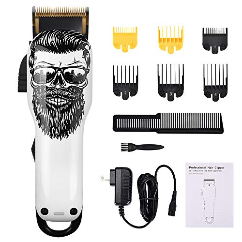 Upgraded Cordless Electric Hair Clippers 2-Speed Professional Rechargeable Hair Cutting Machine for Men Kids Baby Barber Grooming Cutter Kit Low Noise Clippers 2000mAh Pet Clipper Grooming Kit