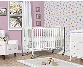 Dream On Me Folding Full Size Convenience Crib, White