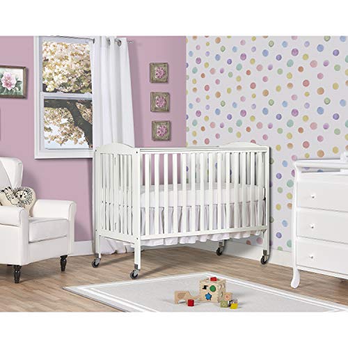 Dream On Me Folding Full Size Convenience Crib, White