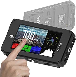 Fotga A50TLS 5 Inch FHD IPS DCI-P3 Wide Color Gamut Video On-Camera Touchscreen Field Monitor,Waveform,Vector,3D LUT, 3G SDI & HDMI 4K Input/Output,FHD,700nit,Dual Battery Plate fr DSLR Cinema Camera