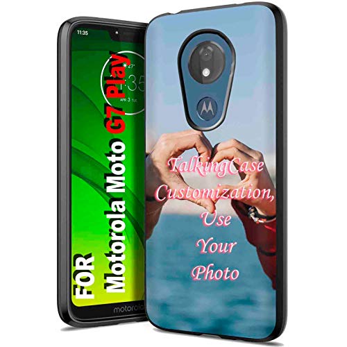 TalkingCase Personalize Custom TPU Cover for Motorola Moto g7 Play,REVVLRY,Your Image Here Your Picture, Light Weight,Ultra Flexible,Super Thin,Soft Touch,Photo-Quality Anti-Scratch, Designed in USA