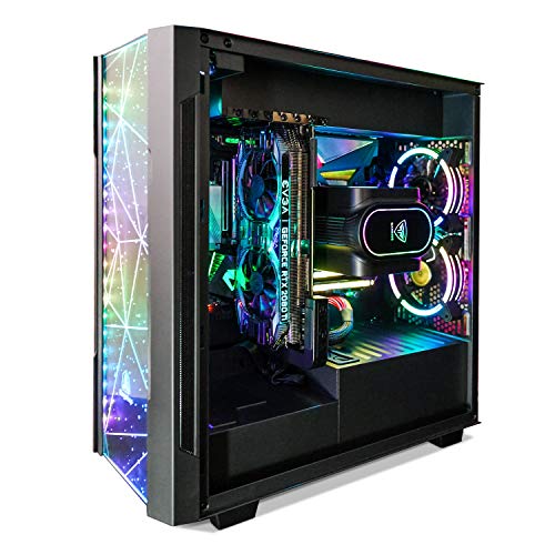 Segotep Phoenix ATX Black Mid Tower PC Gaming Computer Case USB 3.0 Type-C Ports / Graphics Card Vertical Mounting with Tempered Glass & RGB Front Panel (PC Case ONLY)