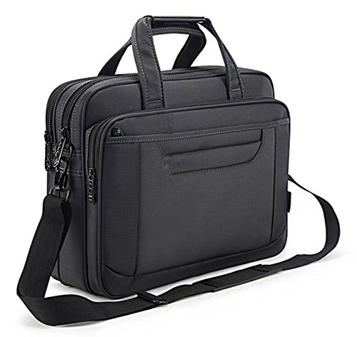 Briefcase Bag 15.6 Inch Laptop Messenger Bag Business Office Bag for Men Women, Waterproof Stylish Nylon Multi-Functional Shoulder Bag fit for Computer Notebook MacBook Hp Dell Lenovo Asus Apple