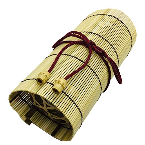 Bamboo Japanese Lunch Box for Rice Ball Omusubi in Basket with a String 7.4 x 3.3 x 2.9 inches From Japan