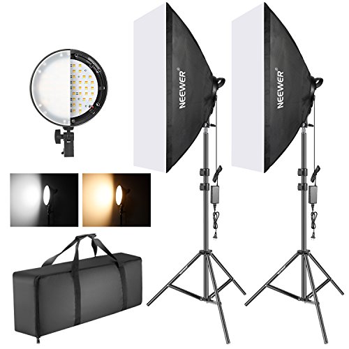 Neewer Photography Bi-color Softbox Lighting Kit