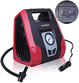 CARTMAN AC/DC Heavy Duty Air Compressor, Air Inflator for Home (110V) and Car (12V)