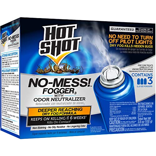 Hot Shot HG-20177 No Mess! Fogger, Aerosol, 3/1.2-Ounce, Model:100047495