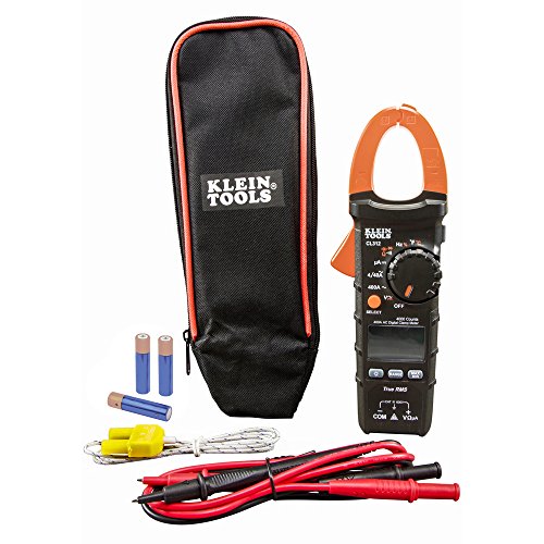 Klein Tools CL312 Digital Clamp Meter, HVAC Electrical Tester with TRMS, for AC Current, AC/DC Voltage, Resistance, Continuity, Temp, More