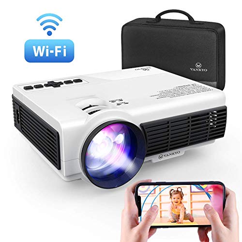 VANKYO Leisure 3W Mini Projector with Synchronize Smartphone Screen, 3600L Portable WiFi Projector Supports 1080P for iOS/Android Devices, Compatible with TV Stick, PS4, HDMI for Home & Outdoor