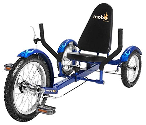 Mobo Triton Recumbent Trike. Kids 3-Wheel Bike. Youth Cruiser Tricycle