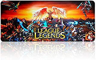 Extended Gaming Mouse Pad Large for League of Legends All Heros,Keyboard and Mouse Combo Pad Desk Mat (27.5
