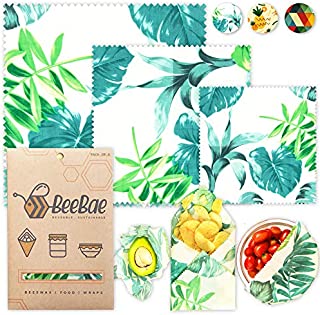 BEEBAE BEESWAX FOOD WRAP Easy Pack, Zero Waste, Reusable Beeswax Wrap, Eco Friendly, Organic, Bees Wax Food Storage Wrappers Cling Sandwich, Alternative To Plastic Bags, Sustainable Products