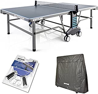 Kettler Outdoor 10 Table Tennis Table with Accessories (Anthracite)