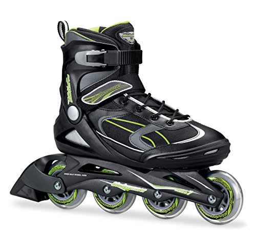 Bladerunner by Rollerblade Advantage Pro XT Men's Adult Fitness Inline Skate, Black and Green, Inline Skates, 11