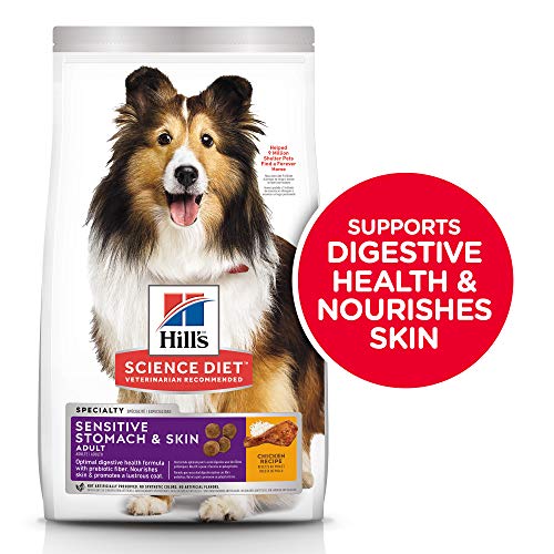 Hill's Science Diet Dry Dog Food, Adult, Sensitive Stomach & Skin, Chicken Recipe, 30 lb Bag