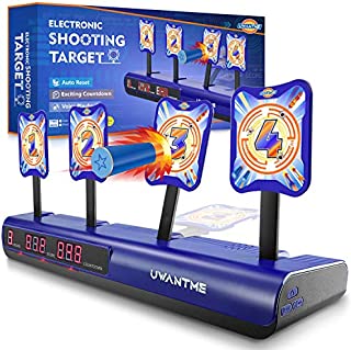 UWANTME Electronic Shooting Target Scoring Auto Reset Digital Targets for Nerf Guns Toys, Ideal Gift Toy for Kids-Boys & Girls (2019 Version)