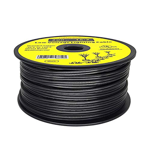 FIRMERST 16/2 Low Voltage Landscape Wire Outdoor Lighting Cable UL Listed 200 Feet