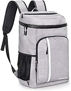 SEEHONOR Cooler Backpack, 30 Cans (Grey)