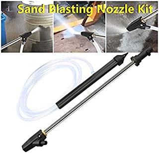 Pressure Washer Sandblaster Kit, Sandblasting Attachment,Wet Blasting Machine Blasting Equipment kit, high Pressure Cleaner Accessories, car wash Spray Gun, Garden Water Gun, Washer Nozzle, Lawn wate