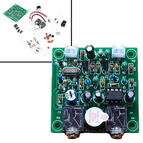 Qianson Shortwave Transmitter Receiver HAM Radio 40M CW Version 4.1 7.023-7.026MHz QRP Pixie Kits DIY with Buzzer Transceiver