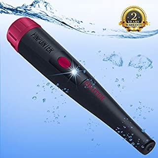 DR.ÖTEK IP68 Waterproof Metal Detector Pinpointer, Finds Buried Treasure Up to 32 Feet Underwater, 4 LED Range Indicators & Vibration, Top Metal Detector Accessory for Adults, Kids