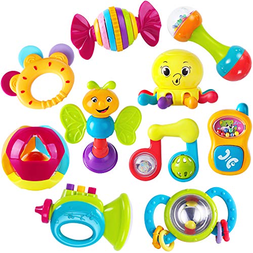 iPlay, iLearn 10pcs Baby Rattles