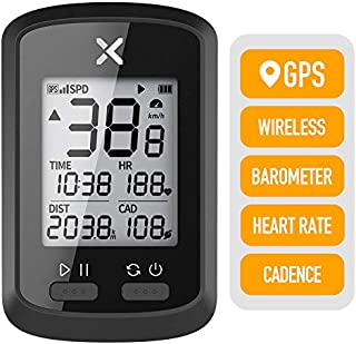 XOSS Bike GPS Computer G+ Wireless Speedometer Odometer Cycling Tracker Waterproof Road Bike MTB Bicycle Bluetooth ANT+ with Cadence Cycling Computers (1 x G+ Computer)