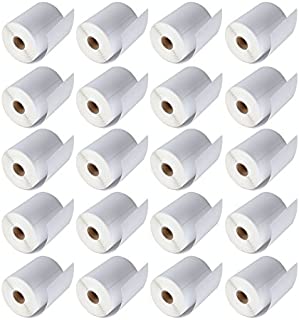 MFLABEL 20 Rolls of 250 4x6 Direct Thermal Blank Shipping Labels for Zebra 2844 Zp-450 Zp-500 Zp-505