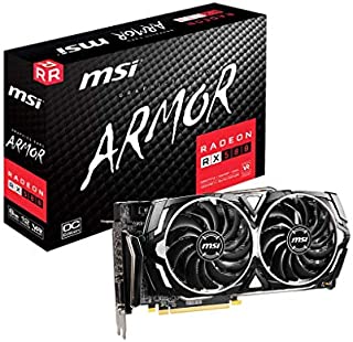 MSI Gaming Radeon Rx 580 256-bit 8GB GDRR5 HDMI/DP DirectX 12 VR Ready Dual Fan Crossfire Freesync Graphics Card (RX 580 Armor X)