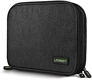 UGREEN Electronics Organizer Travel Cable Organizer Gadgets Bag Accessories for USB Cable Cord, USB Flash Drive, SD Card, Hard Drive, Power Bank, iPad Mini Tablet