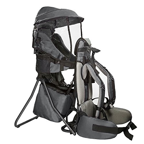 ClevrPlus Cross Country Baby Backpack Hiking Child Carrier Toddler Gray