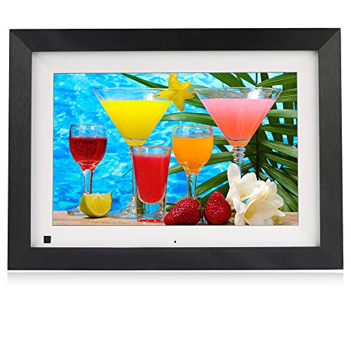 BSIMB Digital Picture Frame 10.1 Inch WiFi 16GB Digital Photo Frame Touch Screen 1280x800 Auto Rotate Motion Sensor Share Photos/Videos Via iOS & Android App/Email/Twitter/Facebook(W10B)