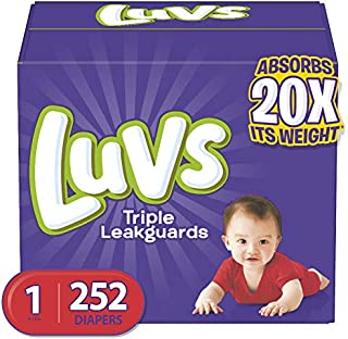 Diapers Newborn, 252 Count - Luvs Ultra Leakguards Disposable Baby Diapers