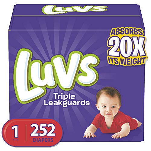 Diapers Newborn, 252 Count - Luvs Ultra Leakguards Disposable Baby Diapers