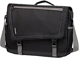 Messenger Bag for Men, Lightweight Water Resistant 15.6 in Laptop Bag School Office Shoulder Bag by Vonxury Black