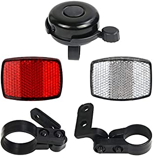 SANNIX Bicycle Reflectors Front and Rear Kit Bike Handlebar Bell Bicycle Accessories