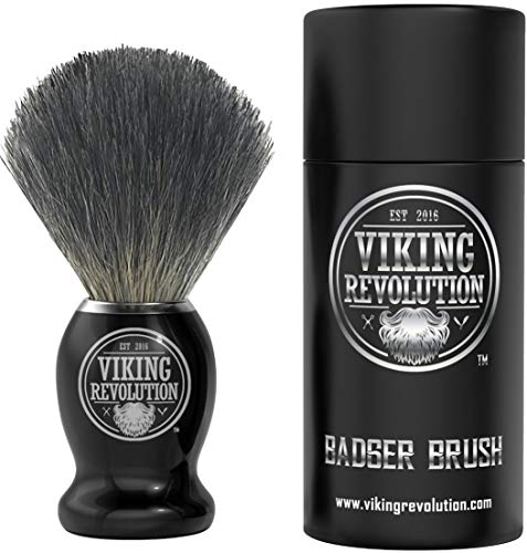 Badger Hair Shaving Brush- Shave Brush for Wet Shave Using Shaving Cream & Soap- Best Shave of Your Life for Safety Razor, Double Edge Razor, Straight Razor or Shaving Razor