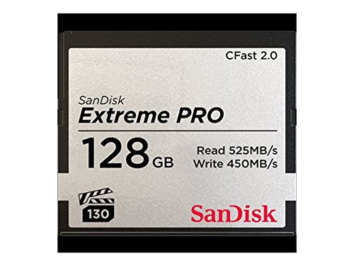 Sandisk Extreme Pro - Flash memory Card - 128 GB - CFast 2.0 - Silver (SDCFSP-128G-A46D)