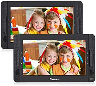 NAVISKAUTO 10.5 inch Dual Screen DVD Player Portable for Car