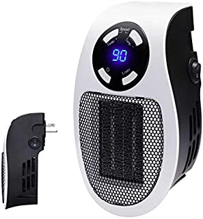 Programmable Space Heater with Led Display Wall Outlet Electric Heater with Adjustable Thermostat and Timer for Home Office Indoor Use 350 Watt ETL Listed