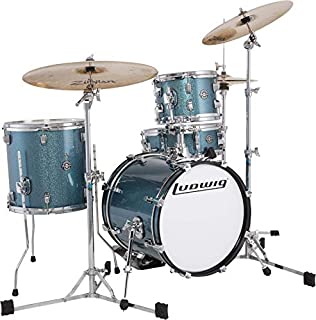 Ludwig Breakbeats By Questlove 4-piece Shell Pack with Snare Drum - Azure Sparkle